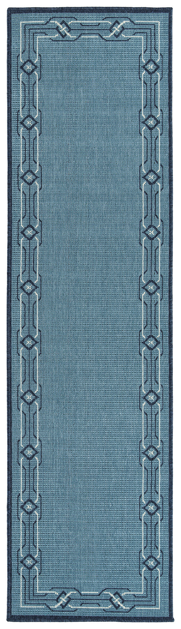 Kaleen Amalie Collection AML08-79 Light Blue Throw Rug 1'9" x 3'