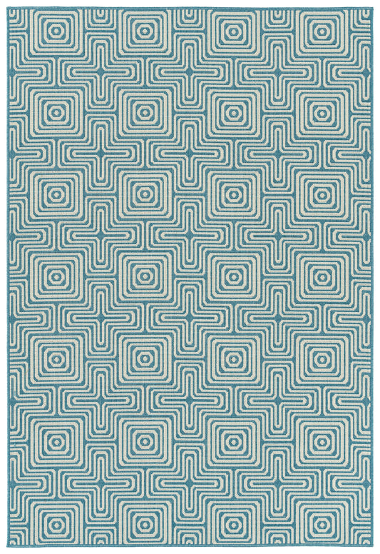 Kaleen Amalie Collection AML10-79 Light Blue Area Rug 3'6" x 5'6"