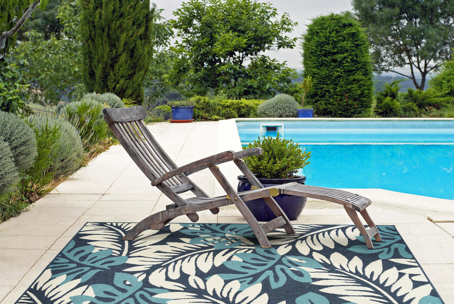 Kaleen Amalie Collection Dark Blue Runner 2'2" x 8'