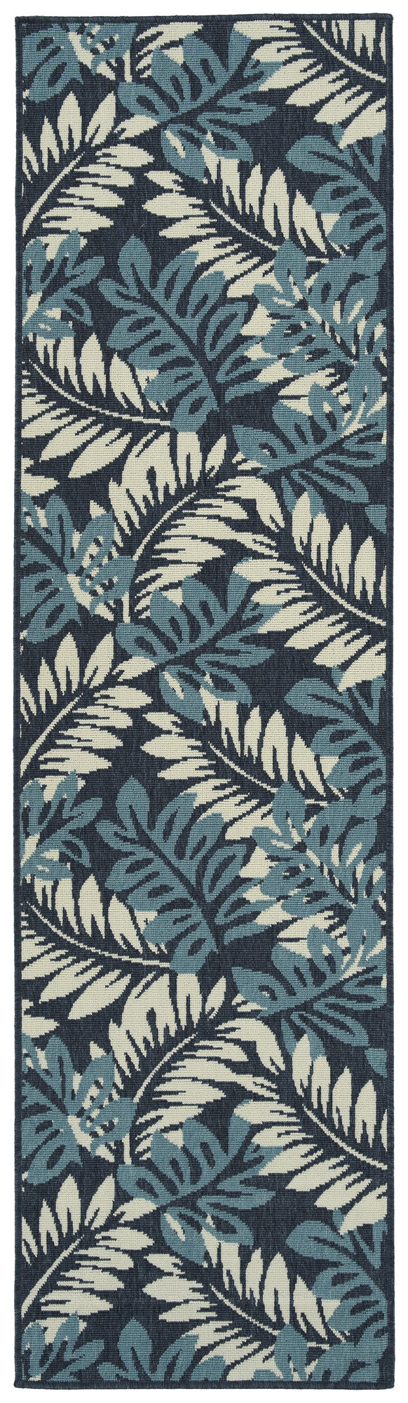 Kaleen Amalie Collection Dark Blue Throw Rug 2'5" x 3'9"