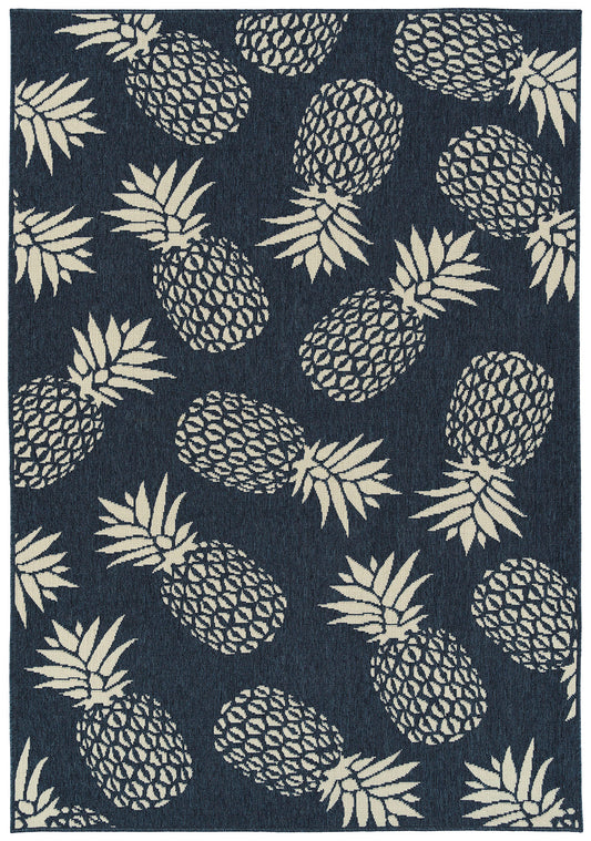 Kaleen Amalie Collection AML16-22 Navy Area Rug 3'6" x 5'6"