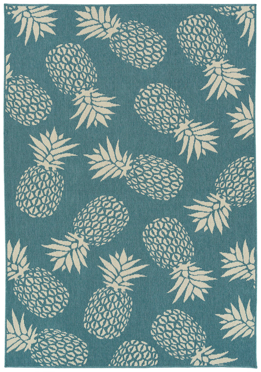 Kaleen Amalie Collection AML16-79 Light Blue Area Rug 3'6" x 5'6"