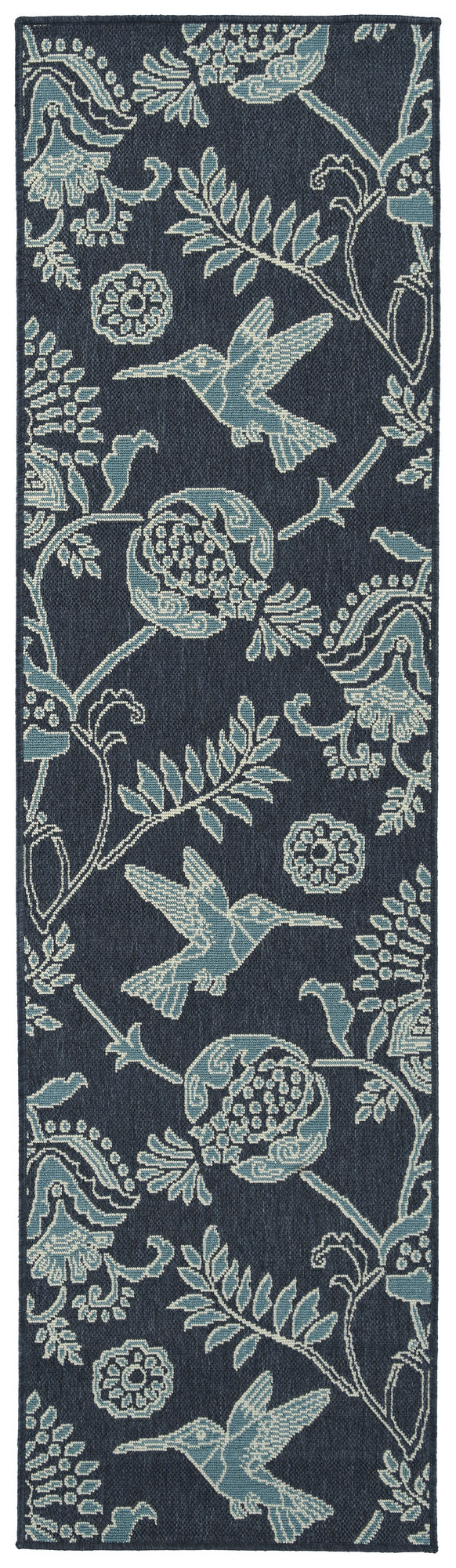Kaleen Amalie Collection AML17-22 Navy Throw Rug 1'9" x 3'