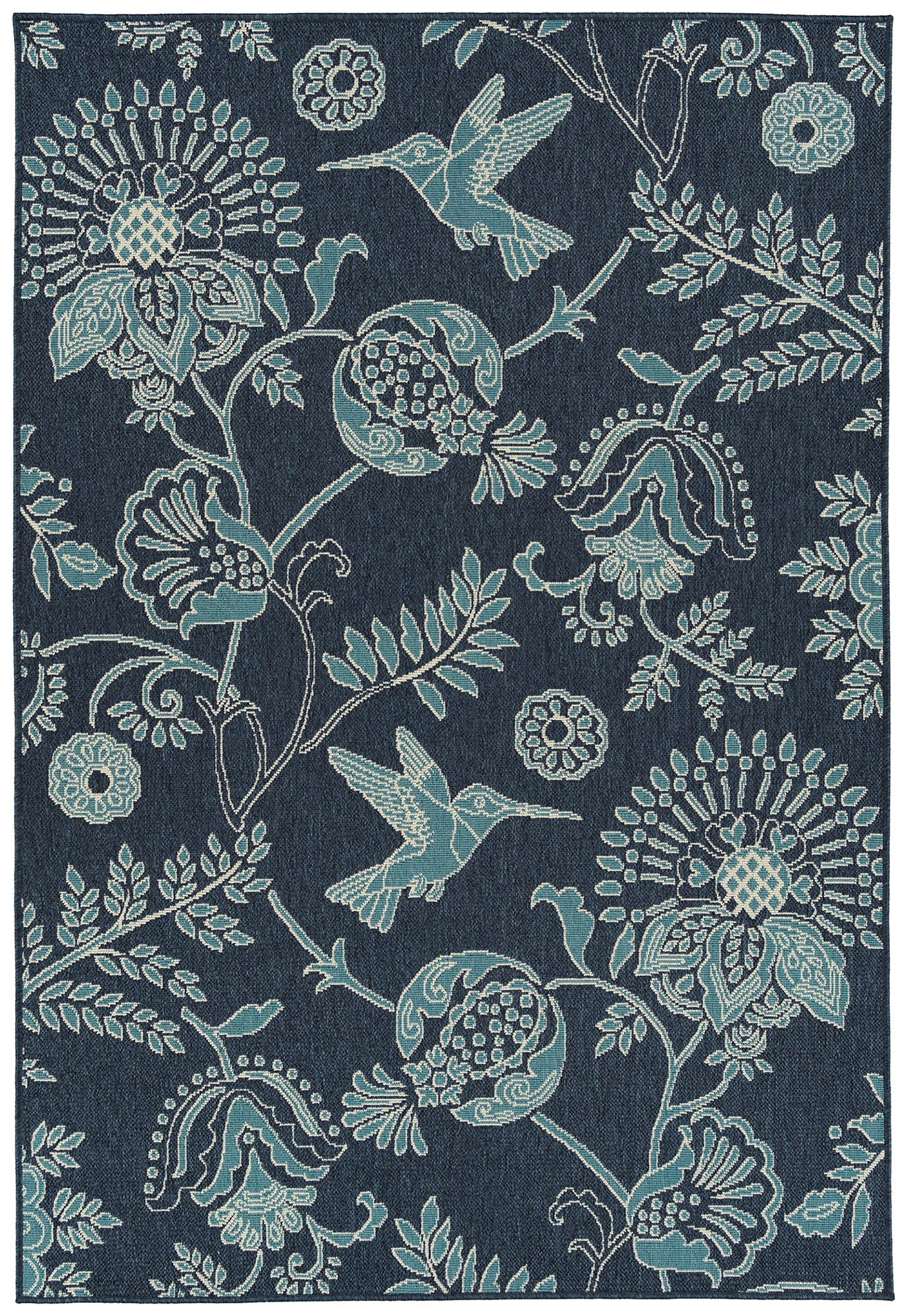 Kaleen Amalie Collection AML17-22 Navy Throw Rug 1'9" x 3'