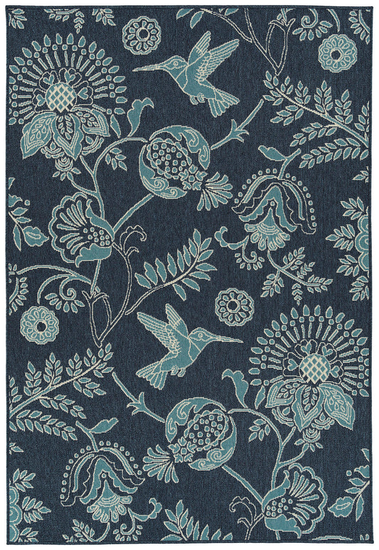 Kaleen Amalie Collection AML17-22 Navy Area Rug 5' x 7'6"