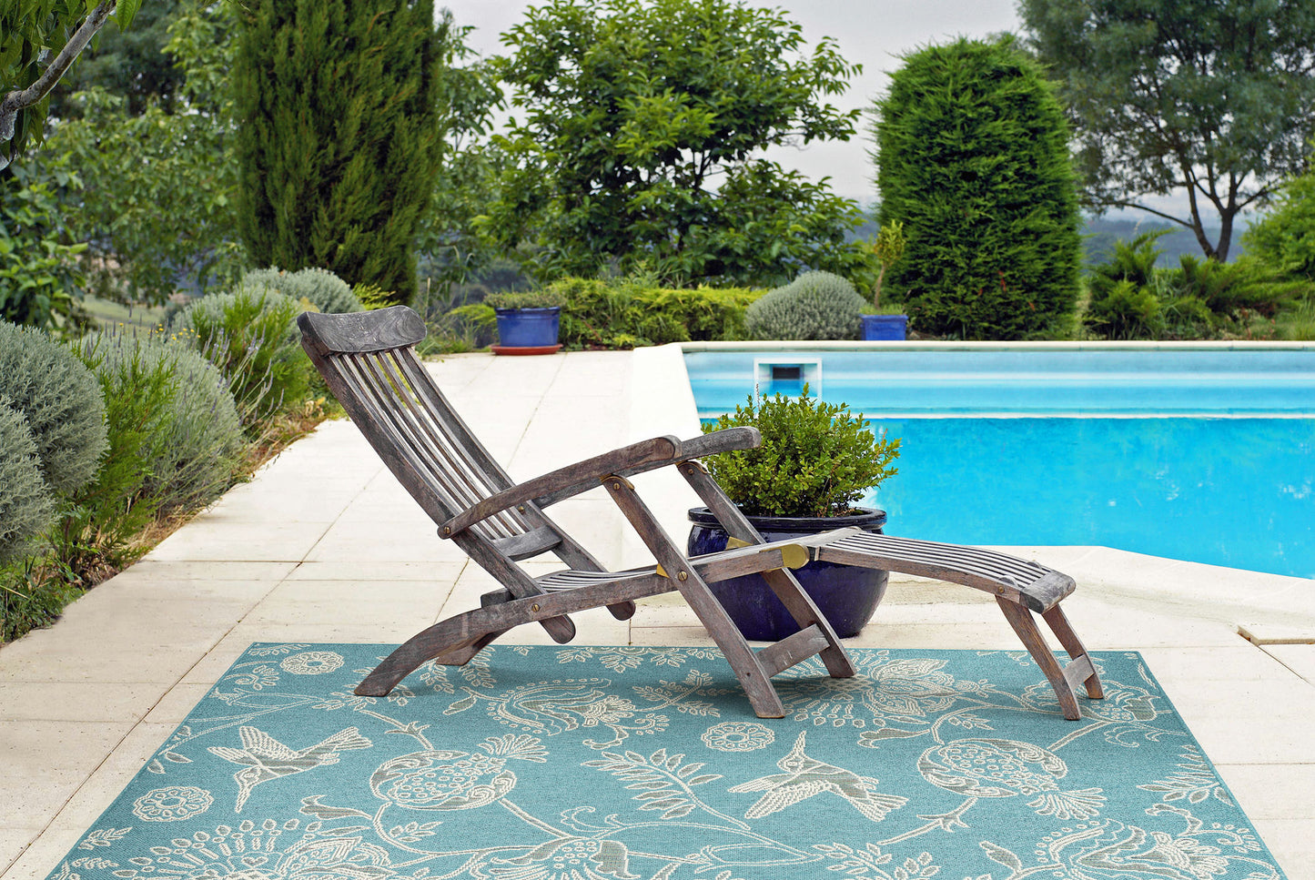 Kaleen Amalie Collection AML17-79 Light Blue Throw Rug 1'9" x 3'