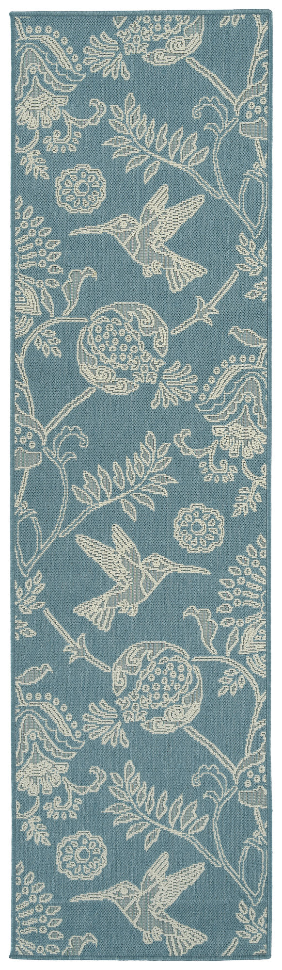 Kaleen Amalie Collection AML17-79 Light Blue Throw Rug 1'9" x 3'