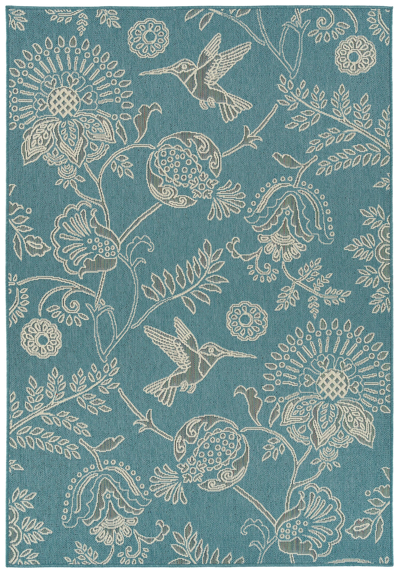 Kaleen Amalie Collection AML17-79 Light Blue Throw Rug 1'9" x 3'