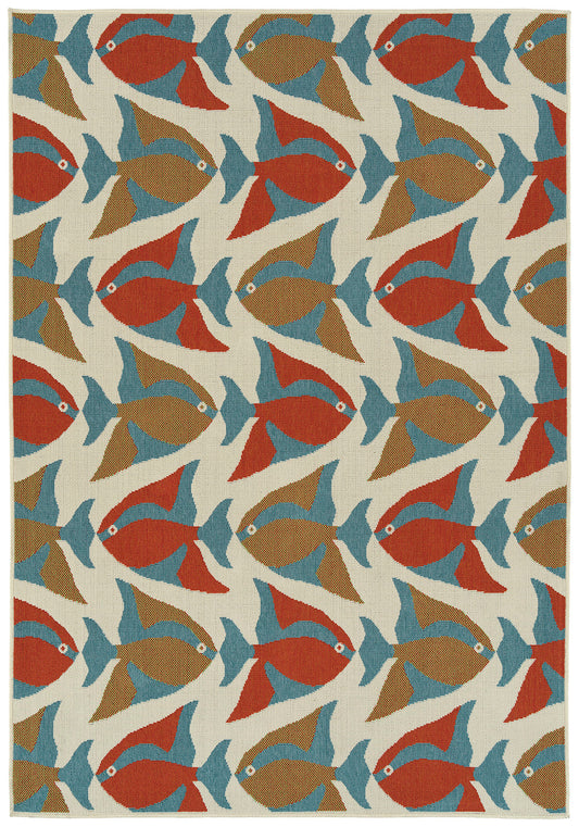 Kaleen Amalie Collection Dark Multi Area Rug 3'6" x 5'6"