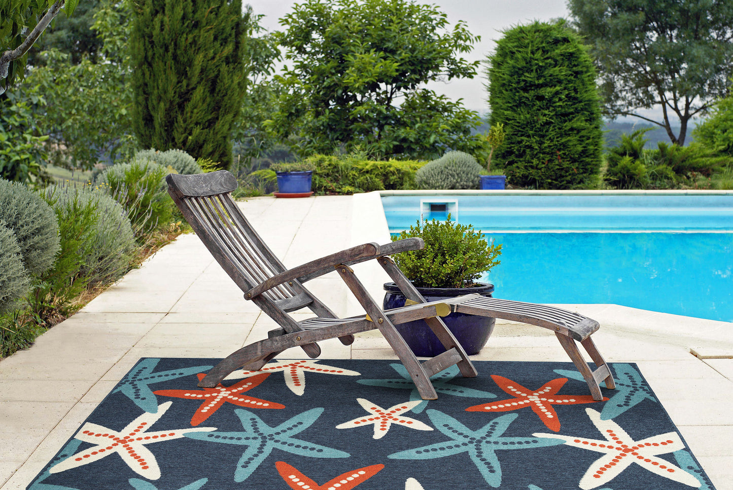 Kaleen Amalie Collection AML19-22 Navy Area Rug 7'2" x 10'5"