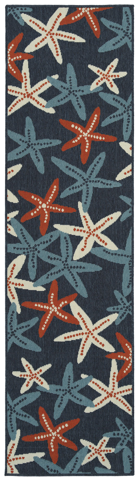 Kaleen Amalie Collection AML19-22 Navy Runner 2'2" x 8'