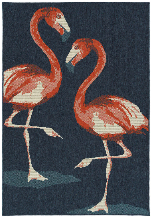 Kaleen Amalie Collection AML20-22 Navy Area Rug 5' x 7'6"