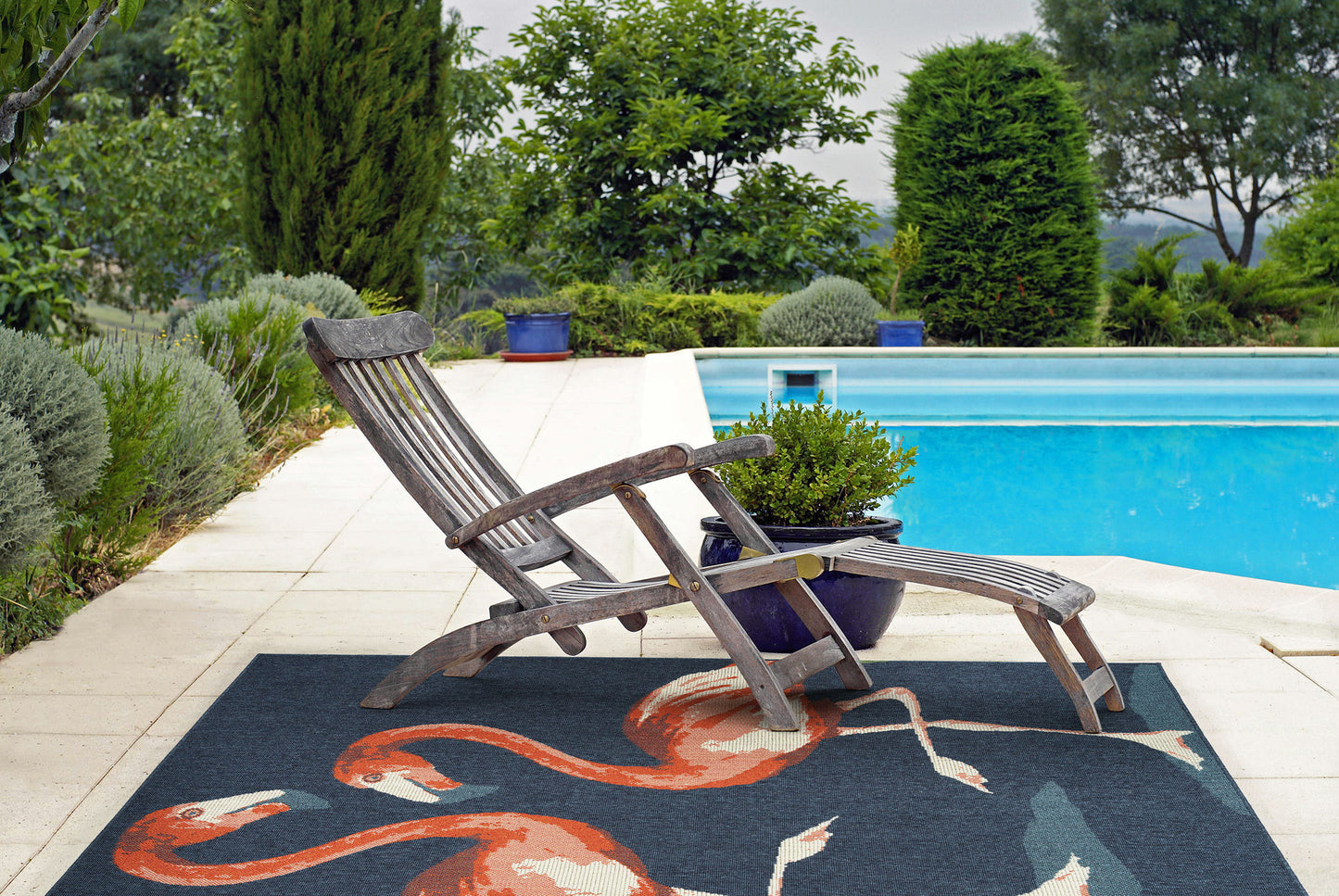 Kaleen Amalie Collection AML20-22 Navy Throw Rug 1'9" x 3'