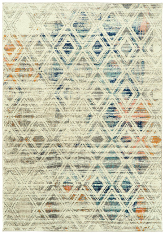 Kaleen Ania Collection Light Silver Area Rug 5'3" x 7'