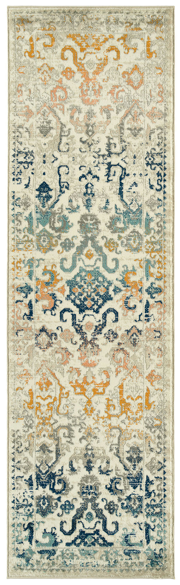 Kaleen Ania Collection Cream Ivory Runner 2'3" x 8'
