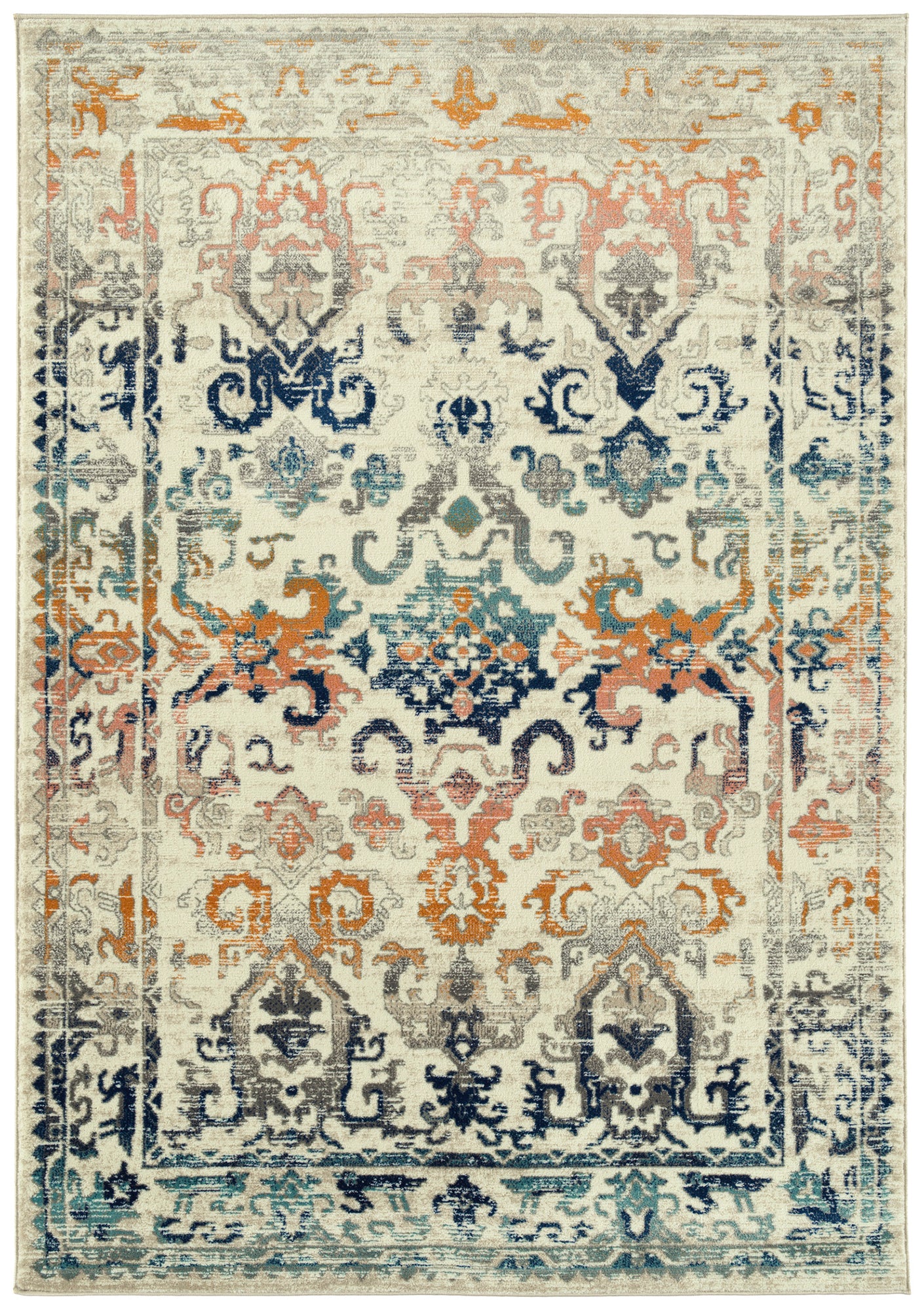 Kaleen Ania Collection Cream Ivory Area Rug 7'10" x 10'