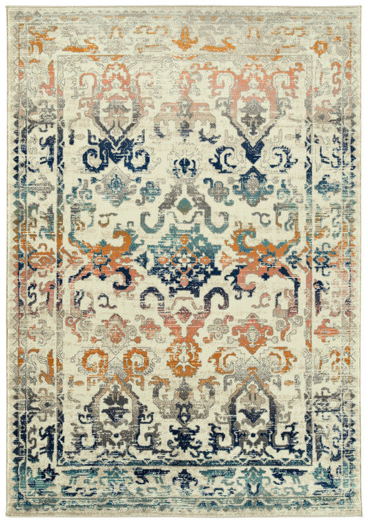 Kaleen Ania Collection Cream Ivory Area Rug 7'10" x 10'