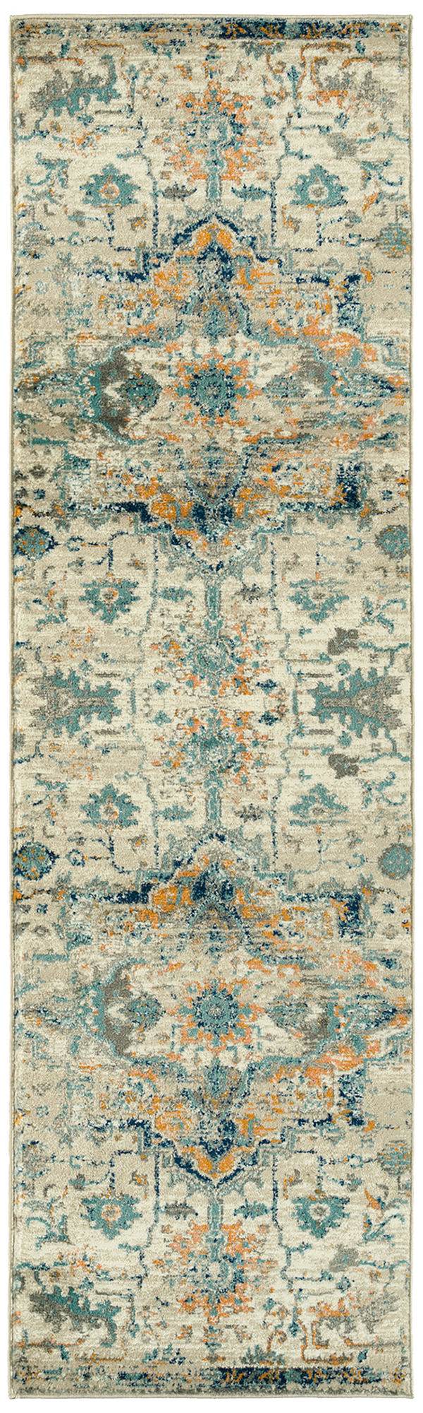 Kaleen Ania Collection Orange Sand Area Rug 7'10" x 10'