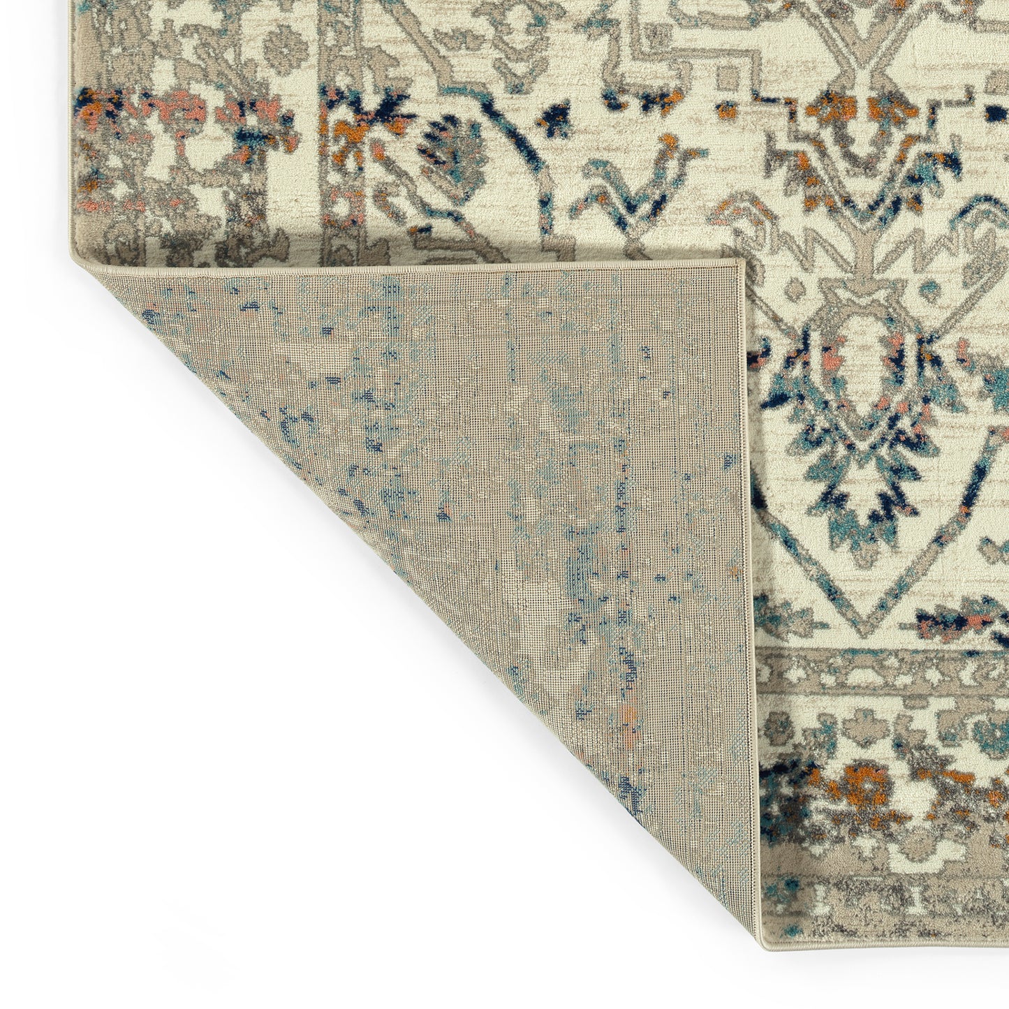 Kaleen Ania Collection Cream Orange Runner 2'3" x 8'