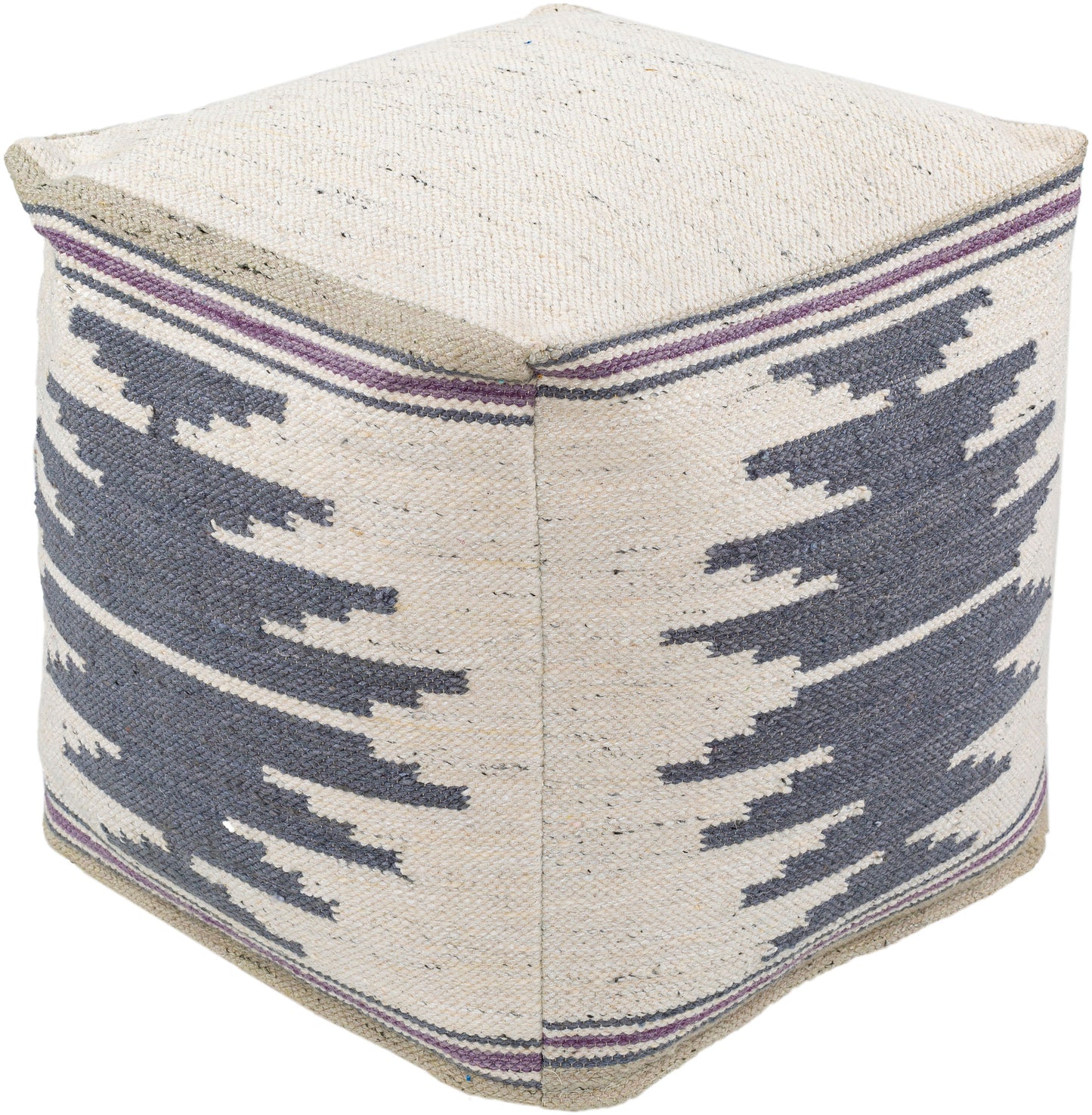 Surya Alamosa Cream Pouf 18"H X 18"W X 18"D
