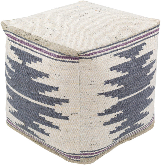 Surya Alamosa Cream Pouf 18"H X 18"W X 18"D