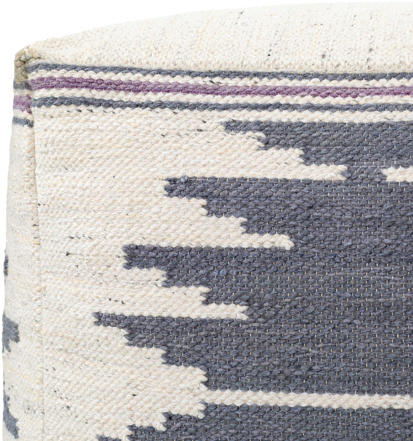 Surya Alamosa Cream Pouf 18"H X 18"W X 18"D