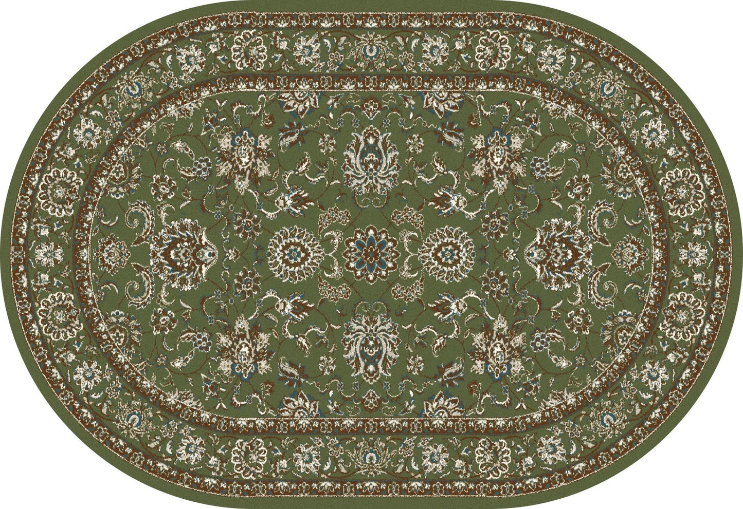 Arabella-Ar_00_0147-Green-Roll Runner Cut 2.2 X 1 Runner Rug