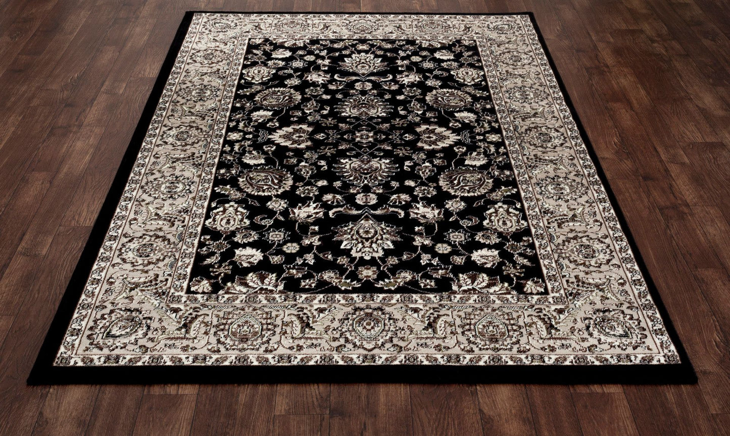 Arabella-Ar_00_031-Black-Roll Runner Cut 2.2 X 1 Runner Rug
