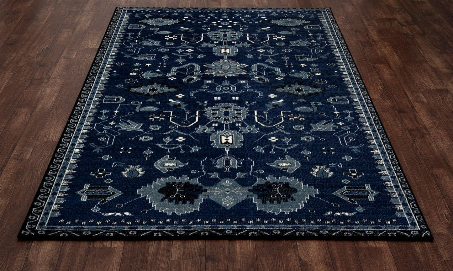 Arabella-Ar_00_039-Navy-Runner 2.2 X 7.7 Runner Rug