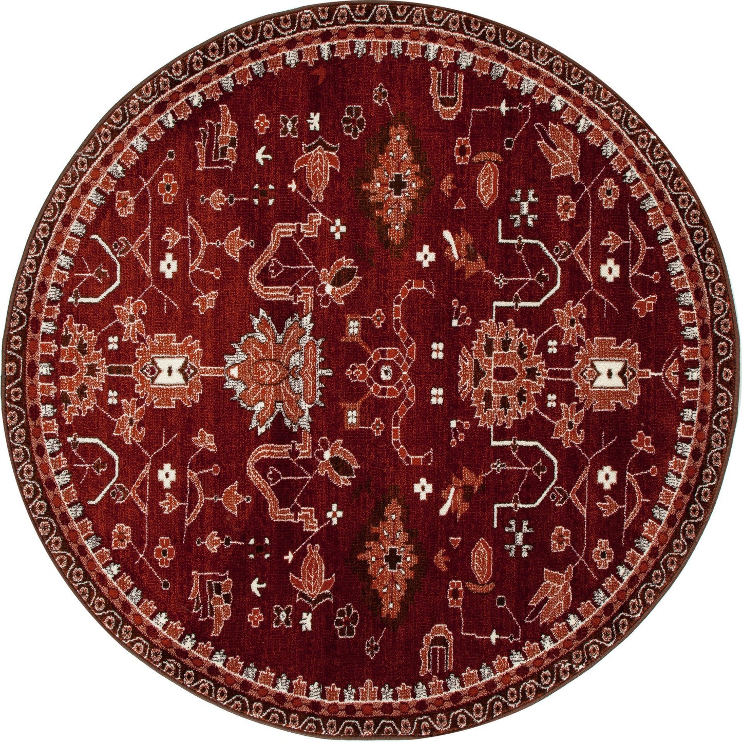 Arabella-Ar_00_040-Red-7.10 X 10.6 Area Rug