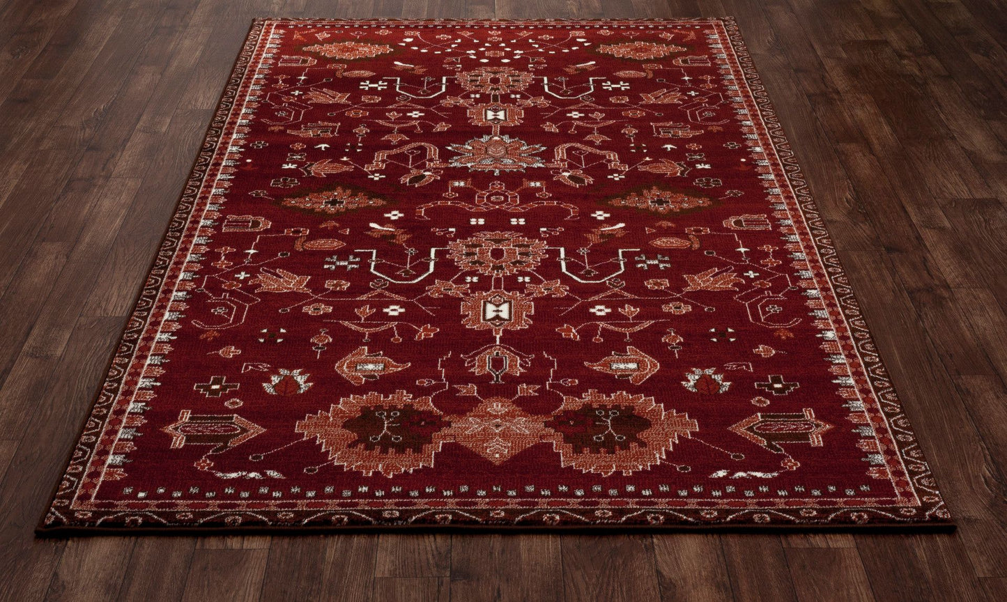 Arabella-Ar_00_040-Red-3.11 X 5.7 Area Rug