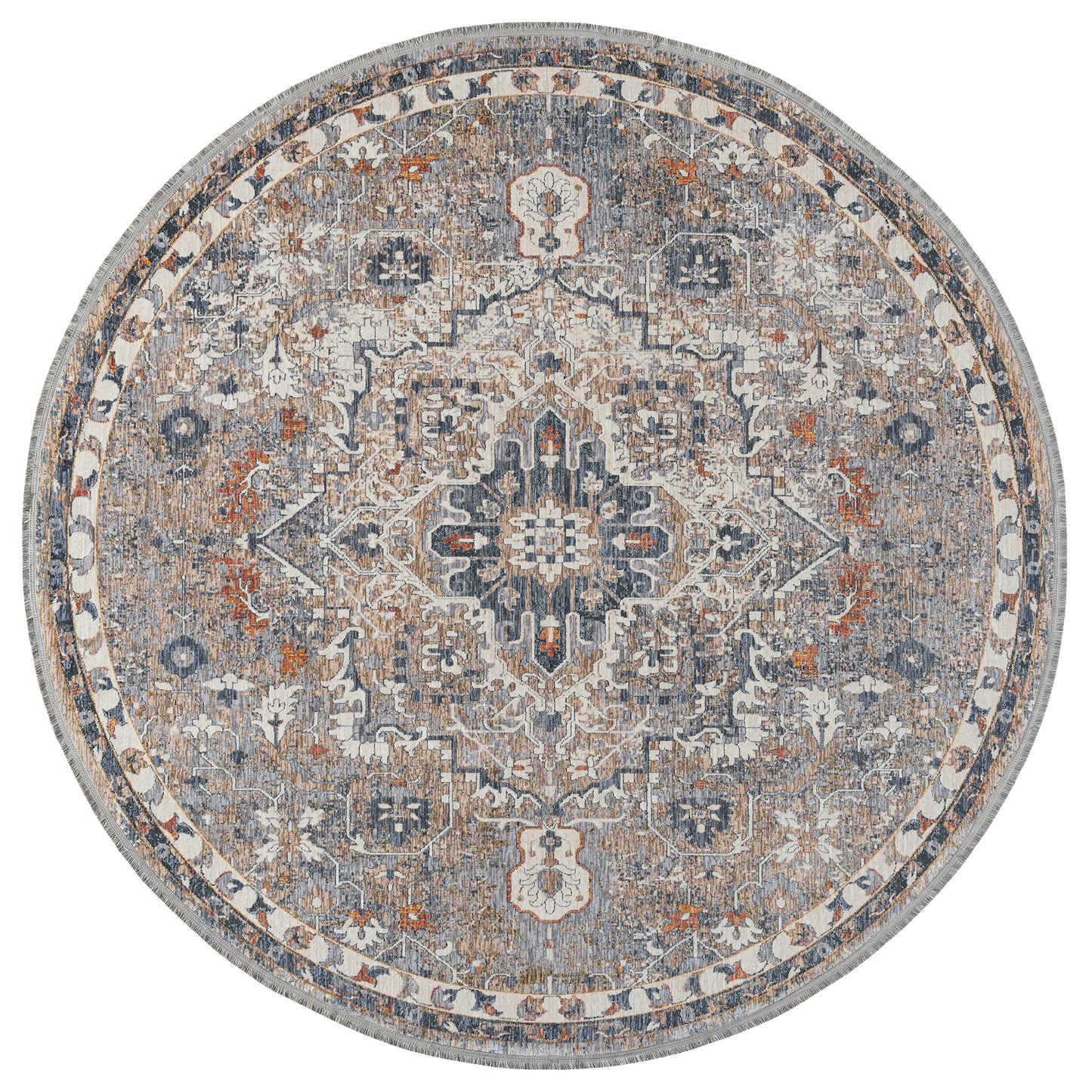 Kaleen Artundra Collection Dark Lavender Runner 2'3" x 11'7"
