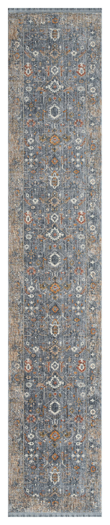 Kaleen Artundra Collection Dark Denim  Runner 2'3" x 11'7"