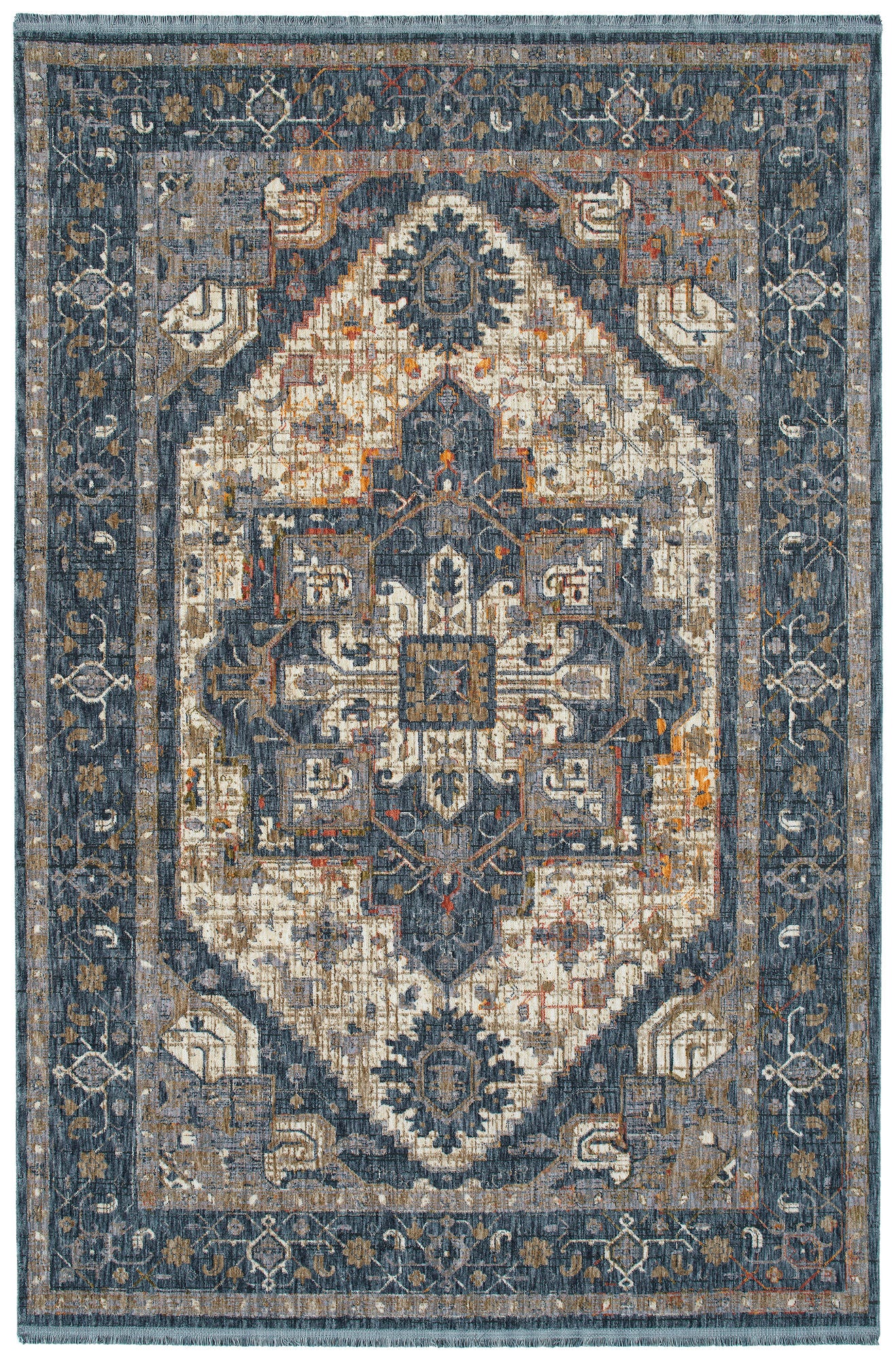 Kaleen Artundra Collection Dark Navy Runner 2'3" x 11'7"