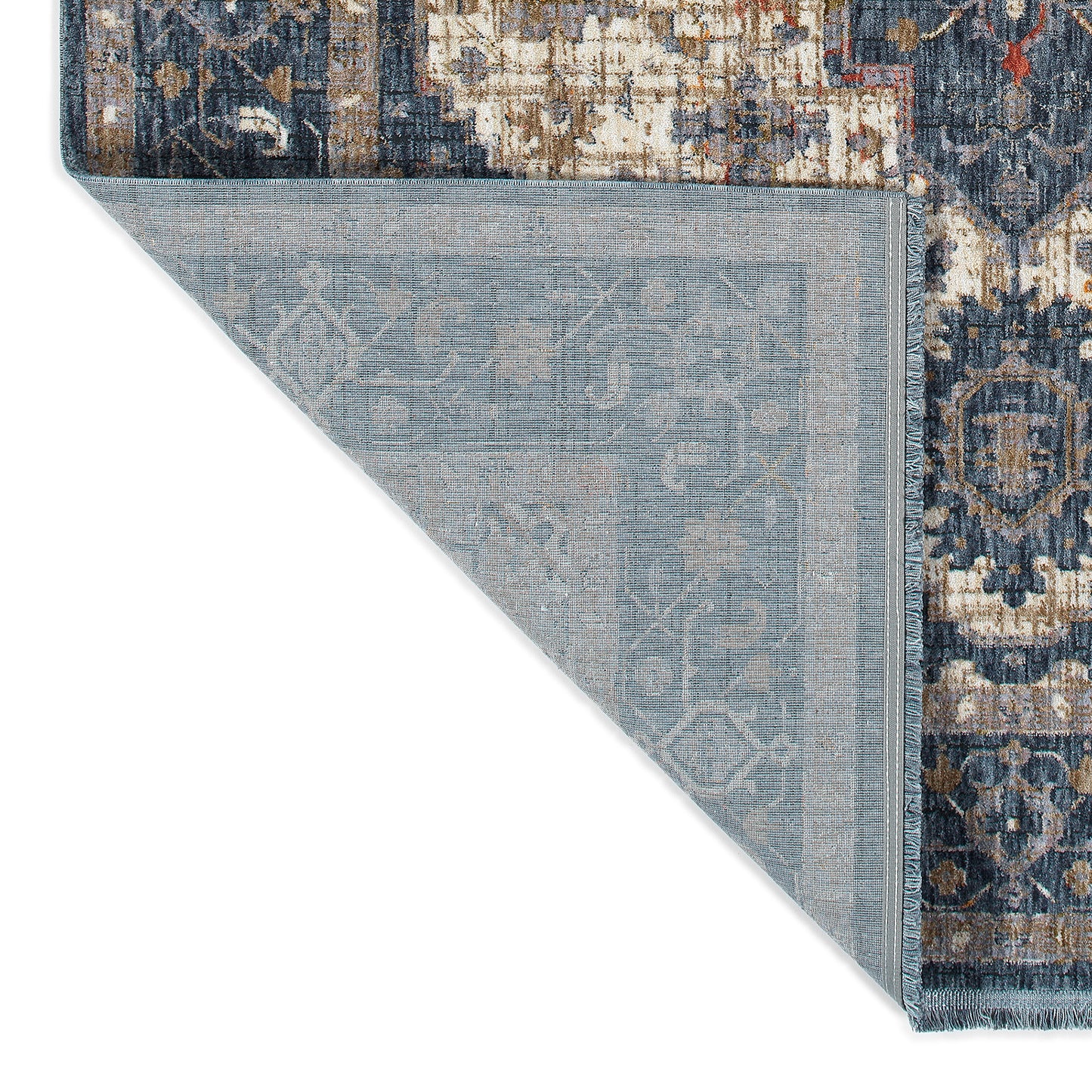 Kaleen Artundra Collection Dark Navy Throw Rug 1'10" x 2'6"