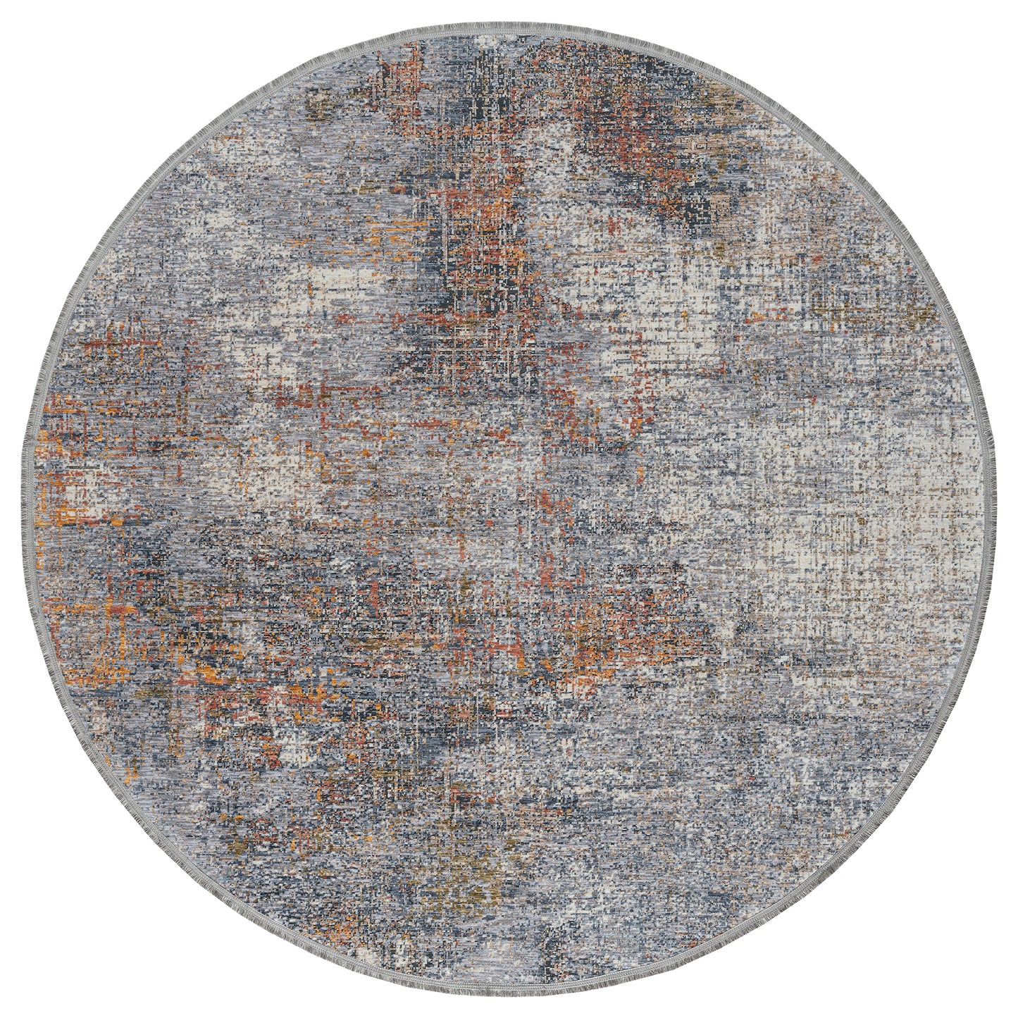 Kaleen Artundra Collection Light Lavender Area Rug 7'10" x 7'10"