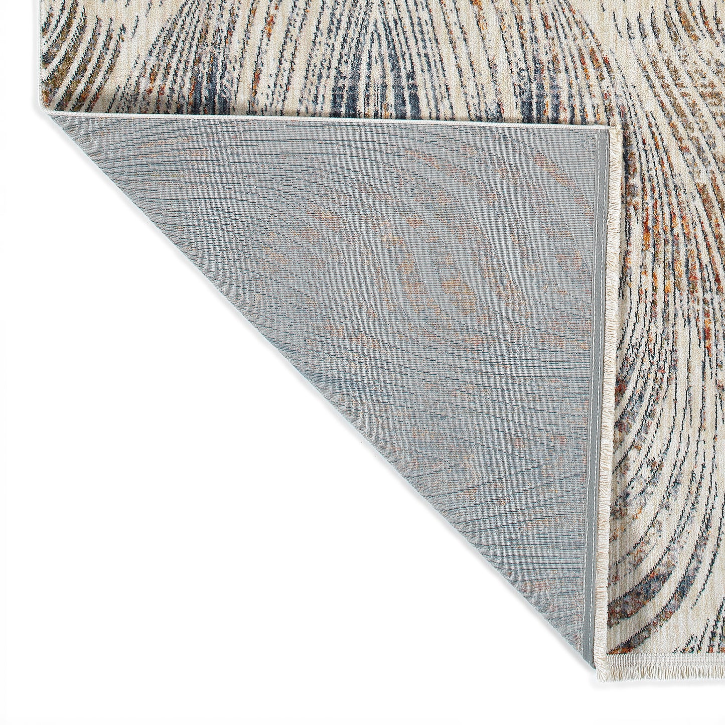 Kaleen Artundra Collection Ivory Denim Area Rug 9'6" x 13'1"