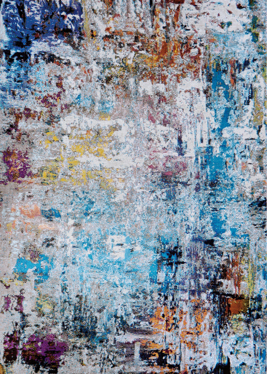 Couristan Gypsy Aquarelle Bone-Multi Rug 3'6" x 5'6"