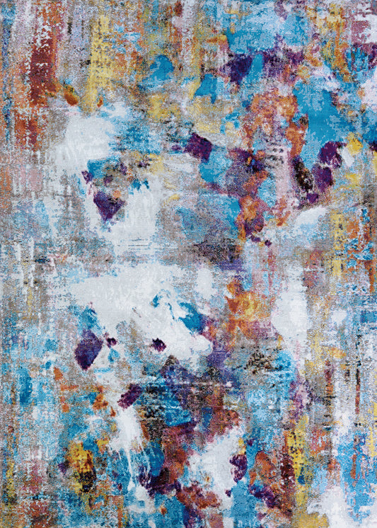 Couristan Gypsy Artists Palette Oyster-Multi Rug 8' x 10'9"