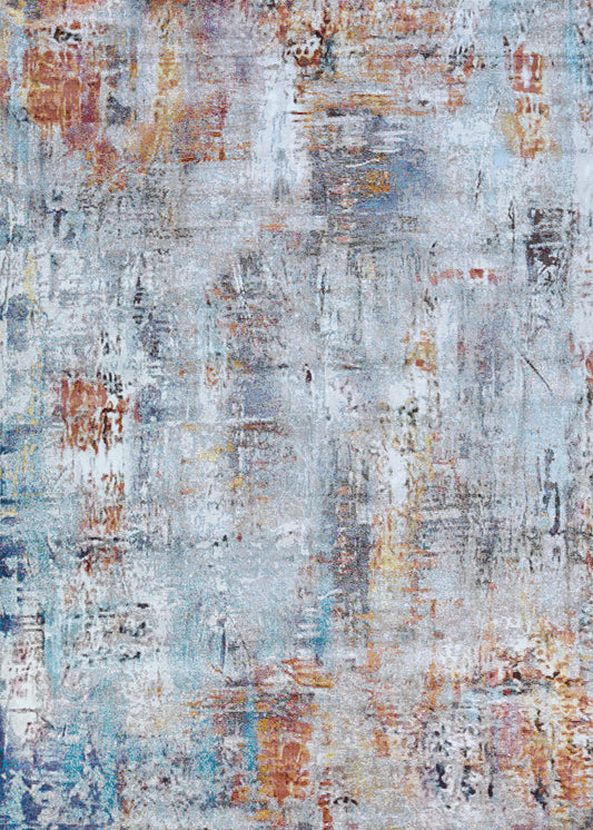 Couristan Gypsy Street Art Bone-Multi Rug 5'3" x 7'6"