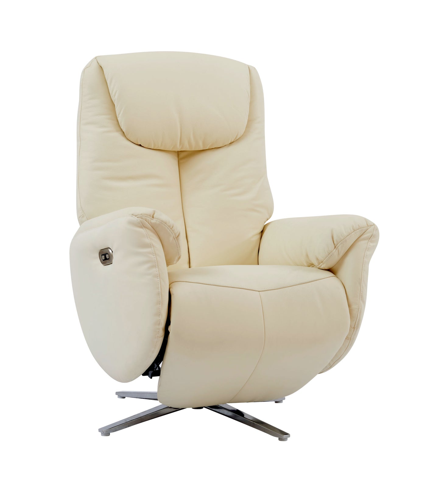 15P-1142 Apollo Swivel Pedestal Power Recliner, Capri White