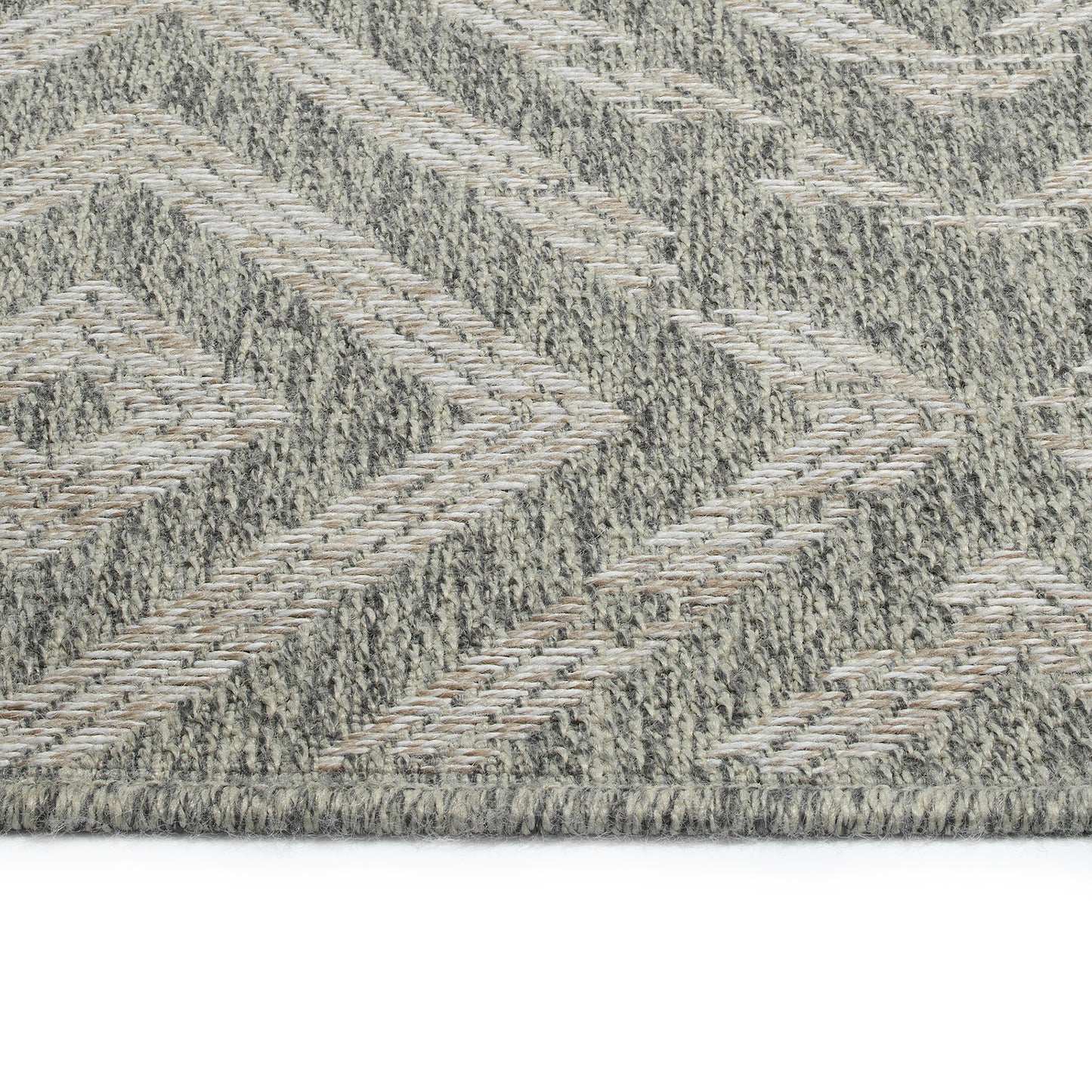 Kaleen Bacalar Collection BAC03-77 Silver Throw Rug 2' x 3'