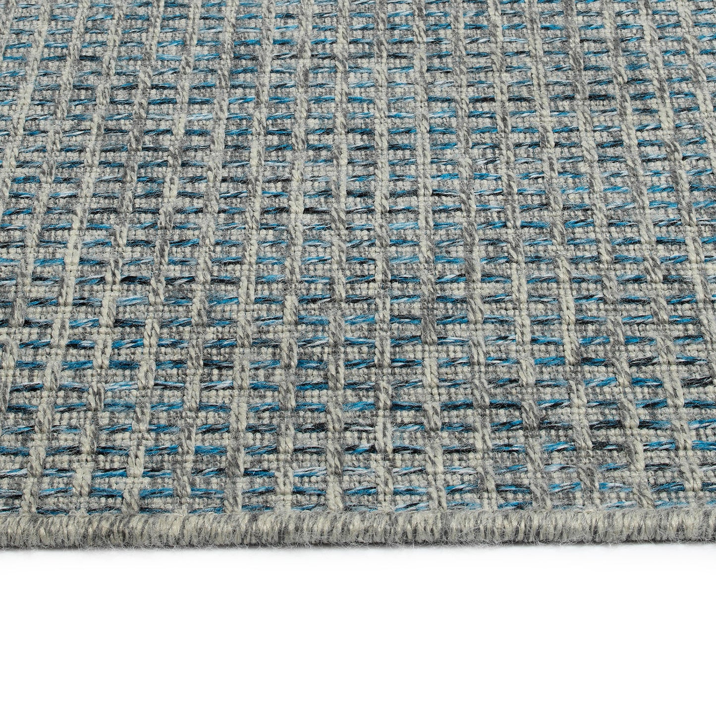 Kaleen Bacalar Collection Blue Silver Area Rug 4' x 6'