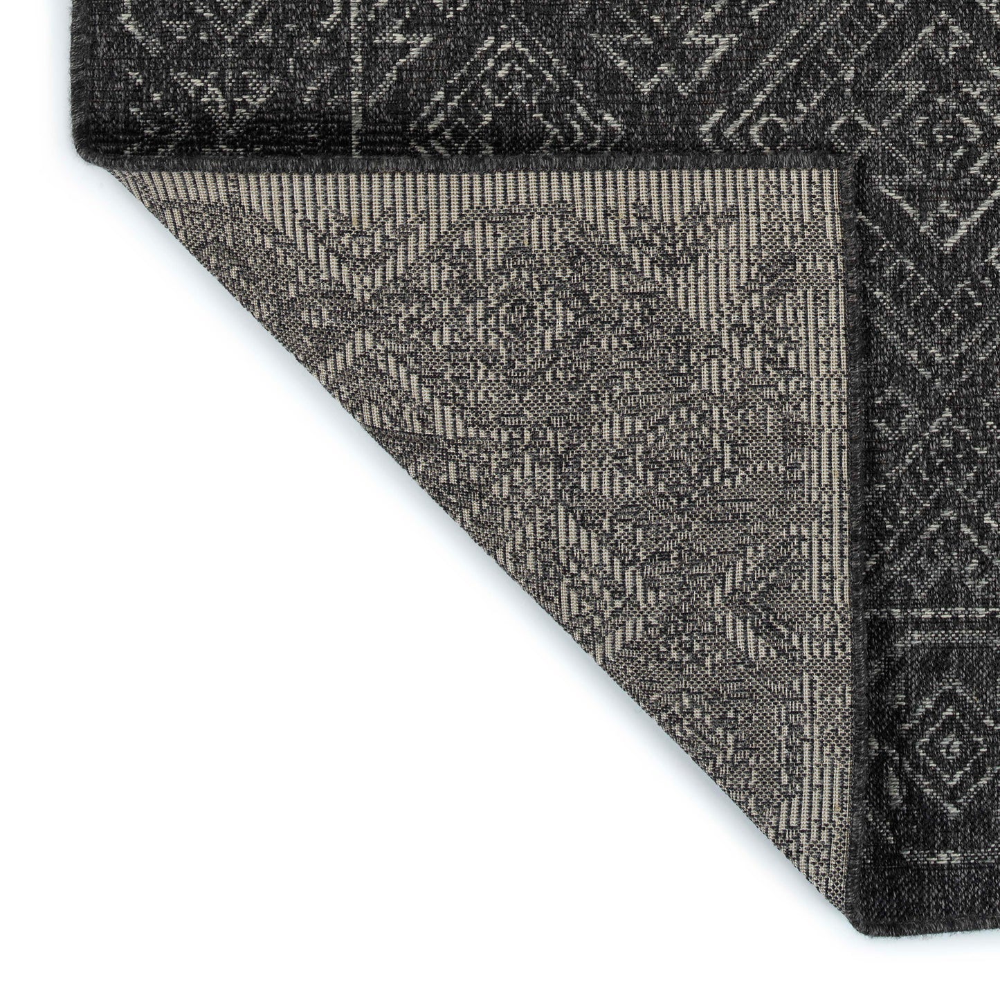 Kaleen Bacalar Collection Dark Charcoal Throw Rug 2' x 3'