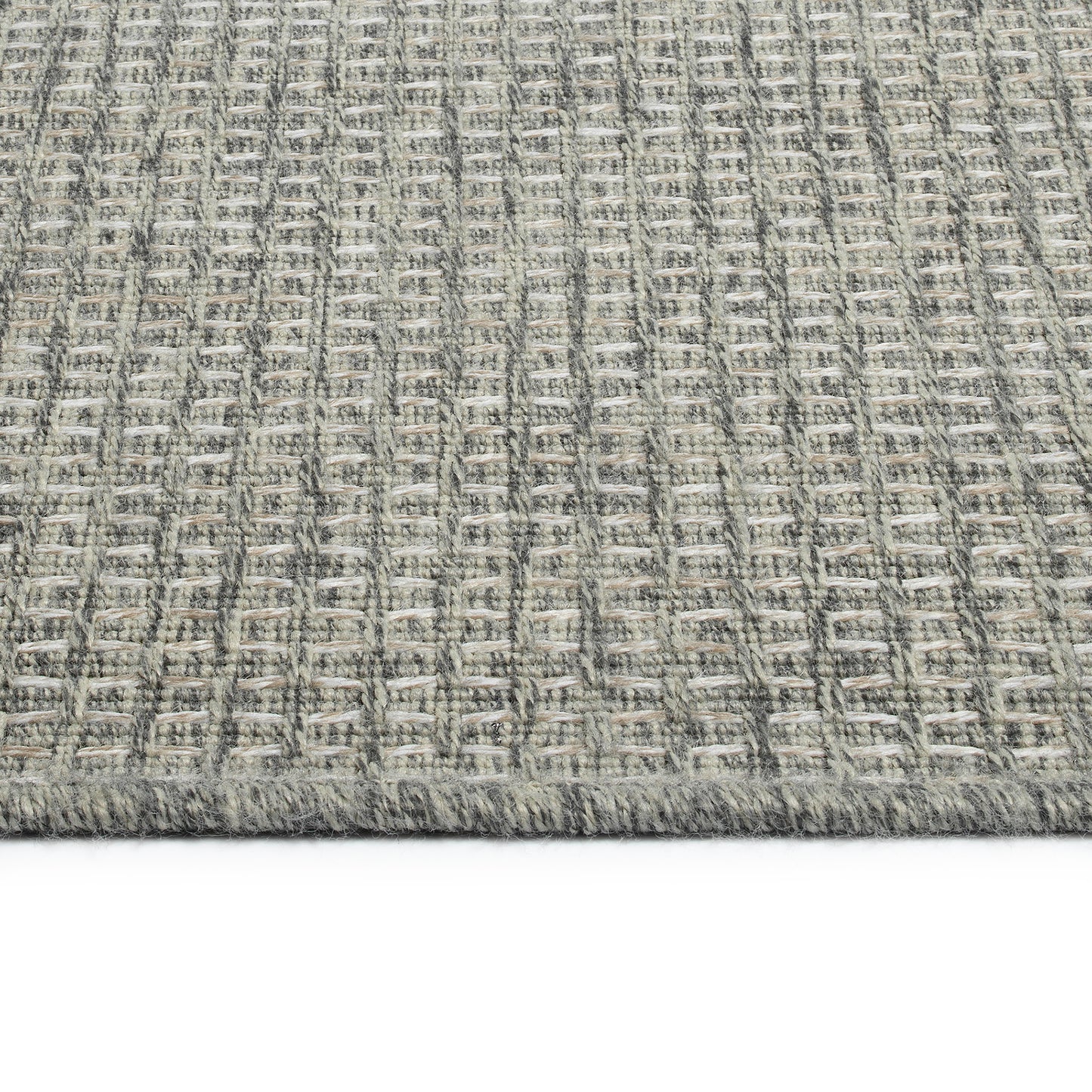Kaleen Bacalar Collection Silver Gray Throw Rug 2' x 3'