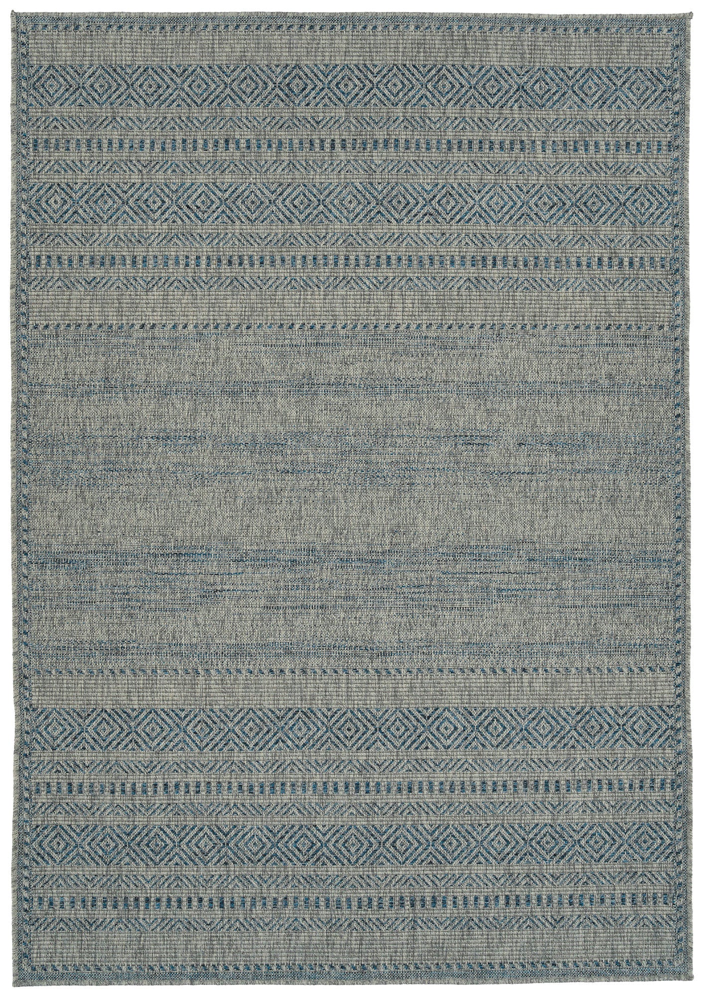 Kaleen Bacalar Collection BAC07-17 Blue Area Rug 4' x 6'