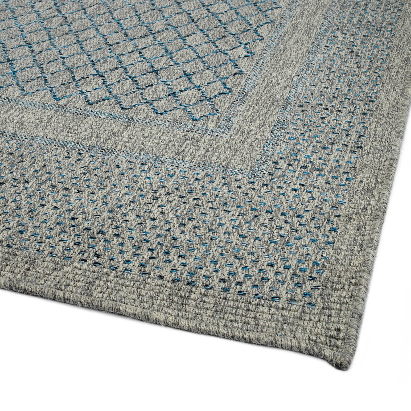 Kaleen Bacalar Collection BAC08-17 Blue Area Rug 5'3" x 7'6"