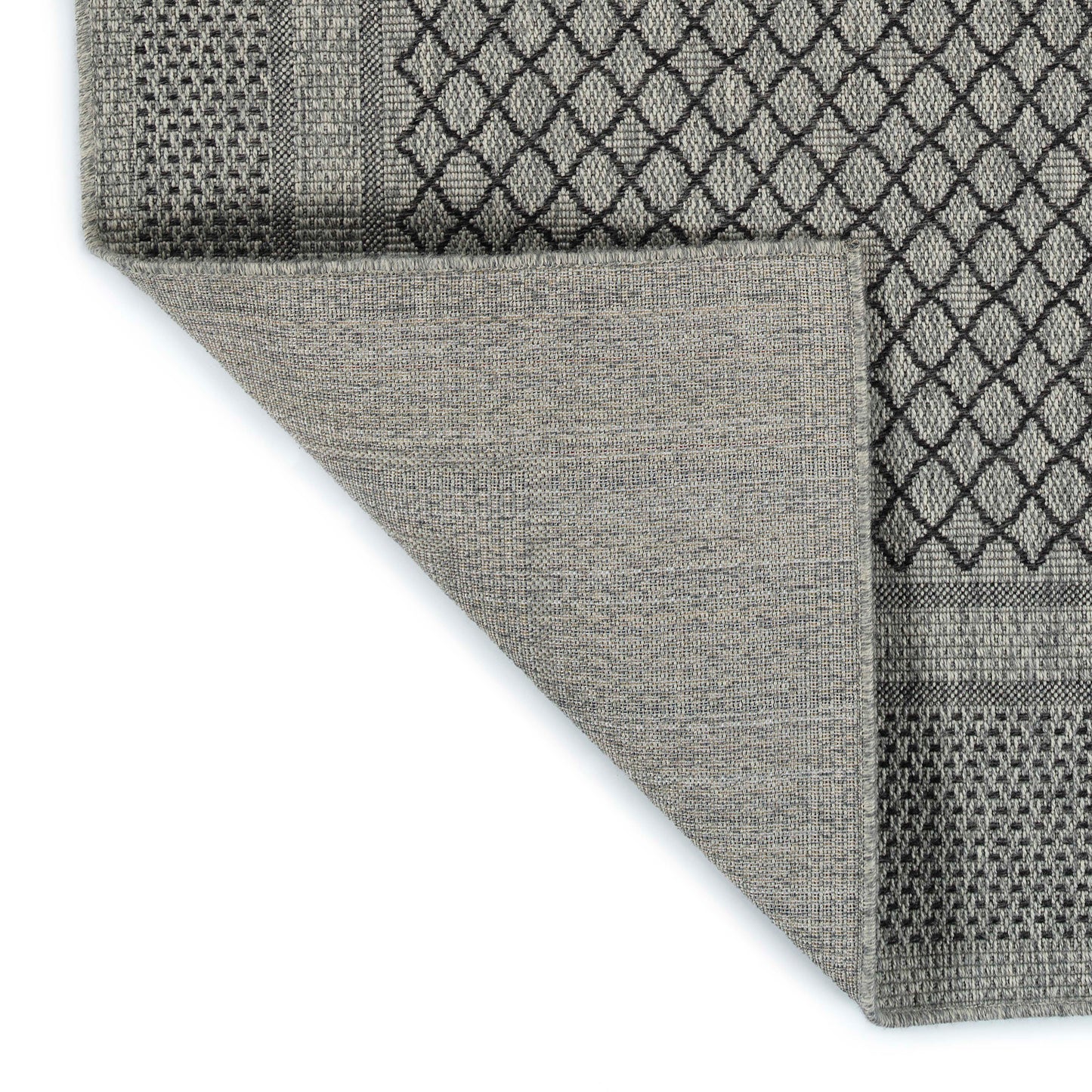 Kaleen Bacalar Collection Charcoal Blue Throw Rug 2' x 3'