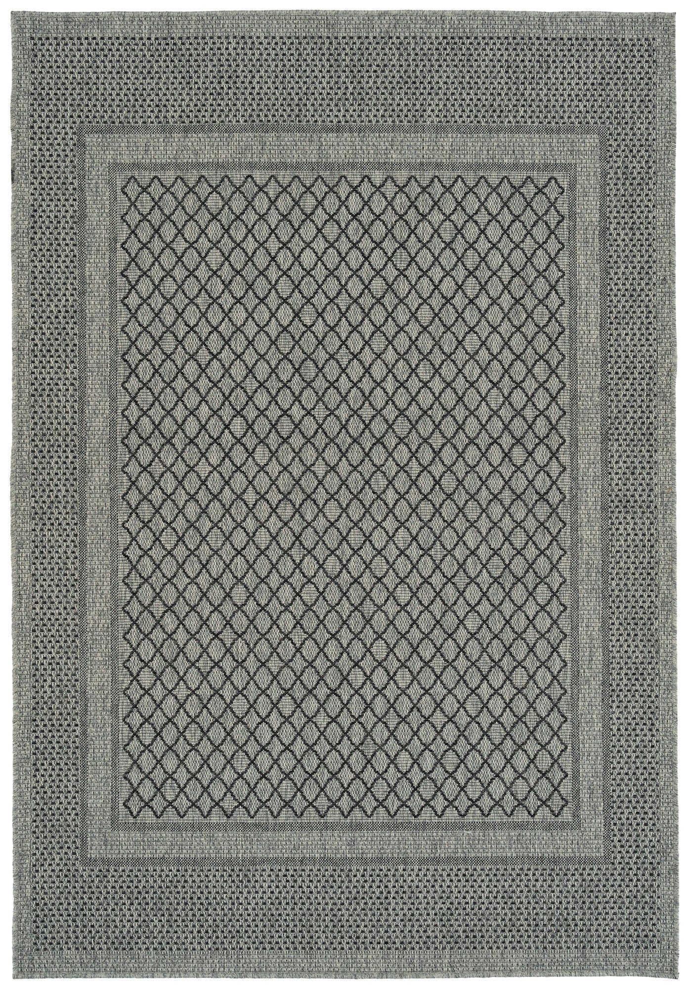 Kaleen Bacalar Collection Charcoal Blue Runner 2' x 6'