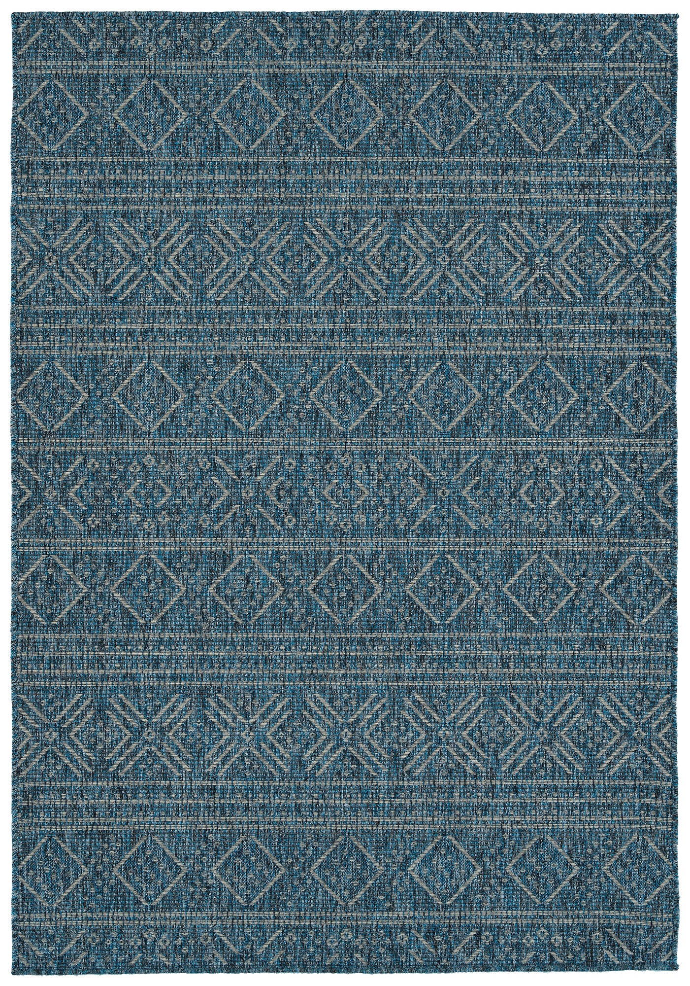 Kaleen Bacalar Collection Dark Blue Runner 2' x 6'